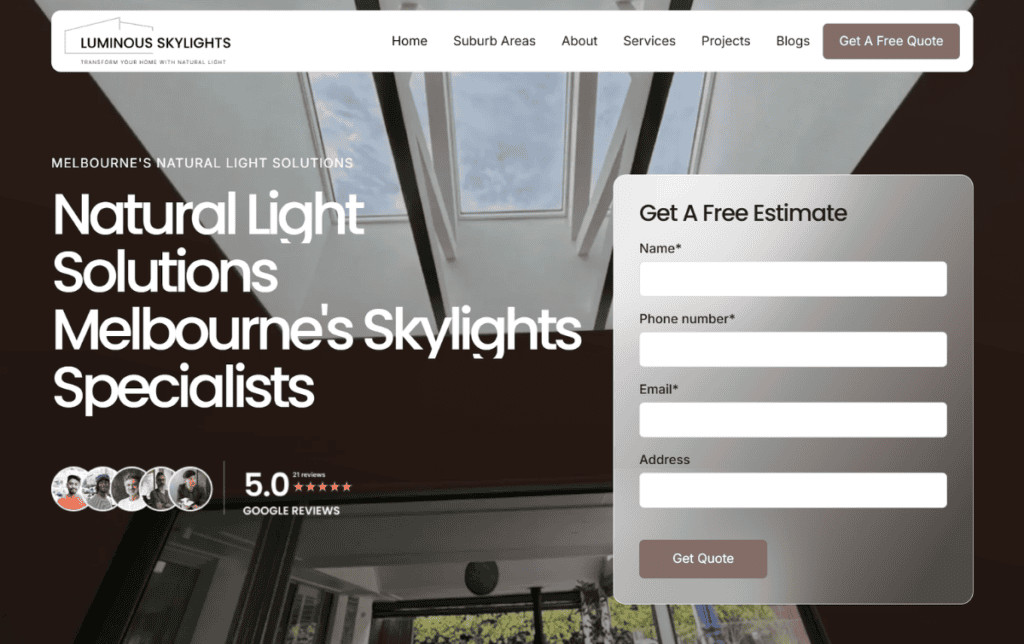 Portfolio Luminous Skylight