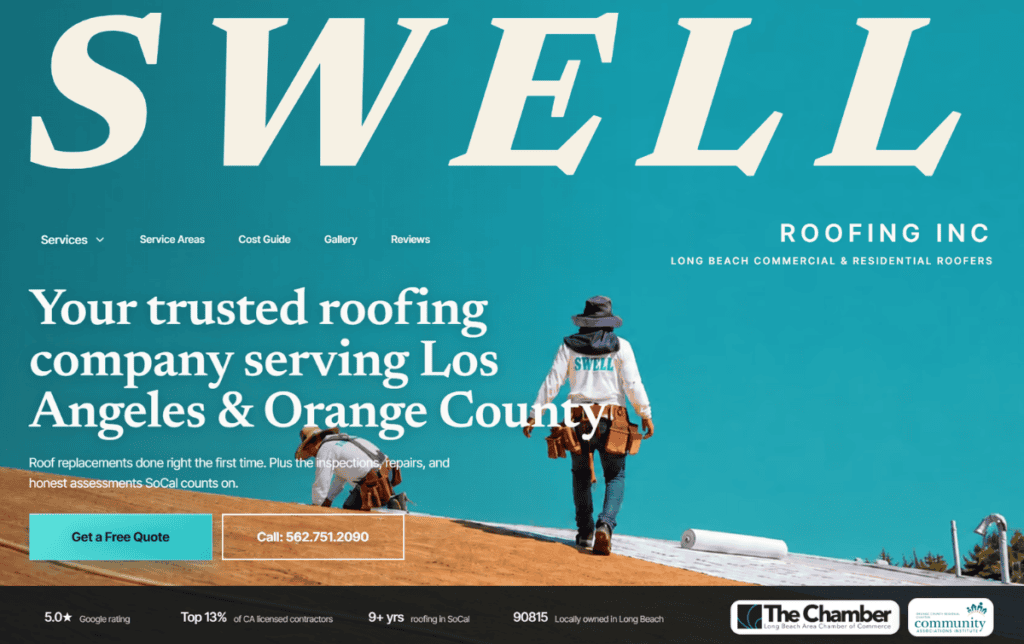 Portfolio Swell Roofing